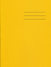 9inchX7inch EXERCISE BOOK 5mm SQUARED YELLOW