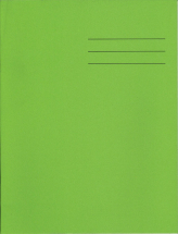 9inchX7inch EXERCISE BOOK 6mm F&M LIGHT GREEN