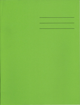 9InchX7Inch EXERCISE BOOK 6mm F&M LIGHT GREEN