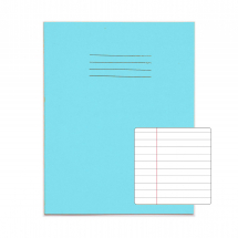 9x7inch 80 Page Exercise Book 8mm F&M Light Blue pk100