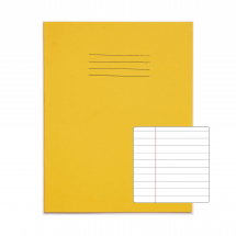 Exercise Books 9inch x 7inch 80 pages 8mm F&M Yellow