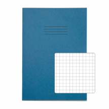 A4+ 80pg BOOK 7MM SQUARE LT BLUE