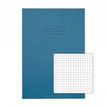 Exercise Books A4 64 pages 5mm sq Light Blue