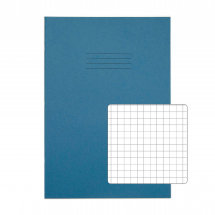 Exercise Books A4 64 pages 7mm sq Light Blue