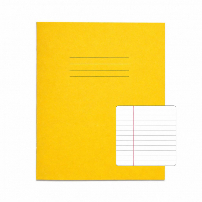 Exercise Books 8Inch x 6.5Inch 48 pages 8mm F&M Yellow