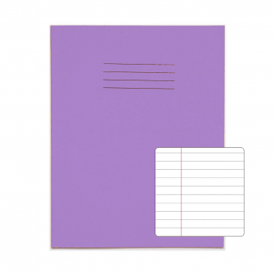 Exercise Books 9" x 7" 80 pages 8mm F&M Purple