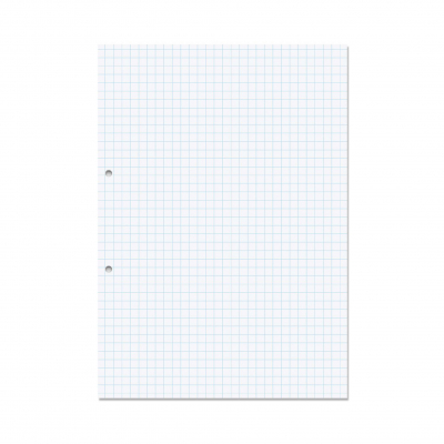 A4 7mm Squared 2Hole Punched 500 Sheets